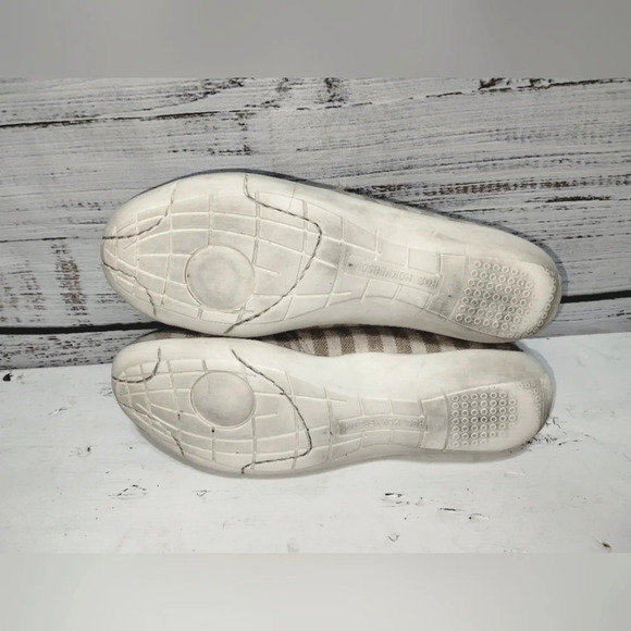 Ros‎ Hommerson Calypso Sneaker Sand/Cream  size 7.5SS Stripe Canvas Athletic - Picture 4 of 6